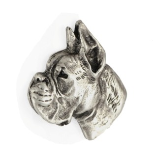 Bokser pin posrebrzony Art-Dog